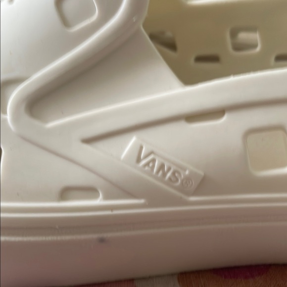 Vans White Slip-On Sneakers Perforated Design - Picture 5 of 10